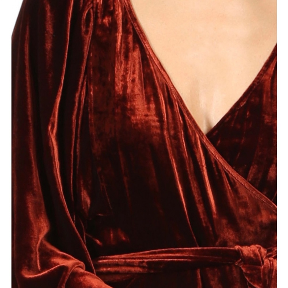 A.L.C. Carlo Velvet Silk Blend Wrap Dress!! 🌟 - Picture 3 of 7